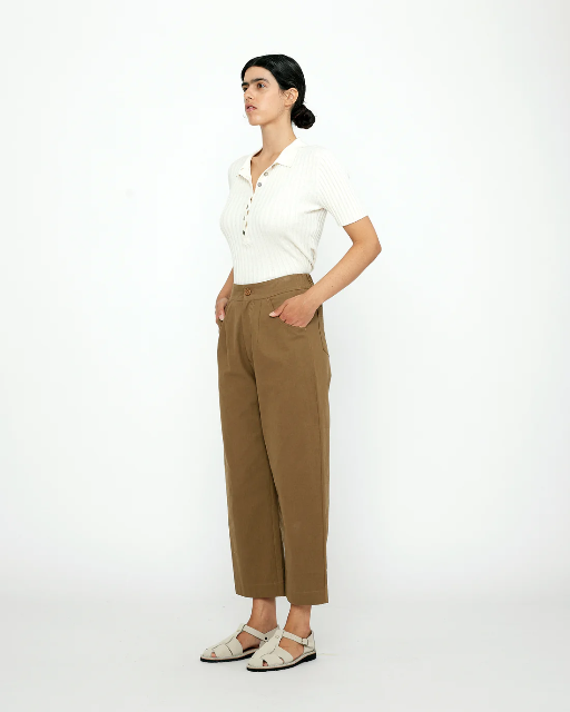 7115 by Szeki Curve Legged Trouser: Cotton Edition