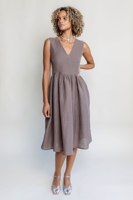 Ingrid V-Neck Sleeveless Dress