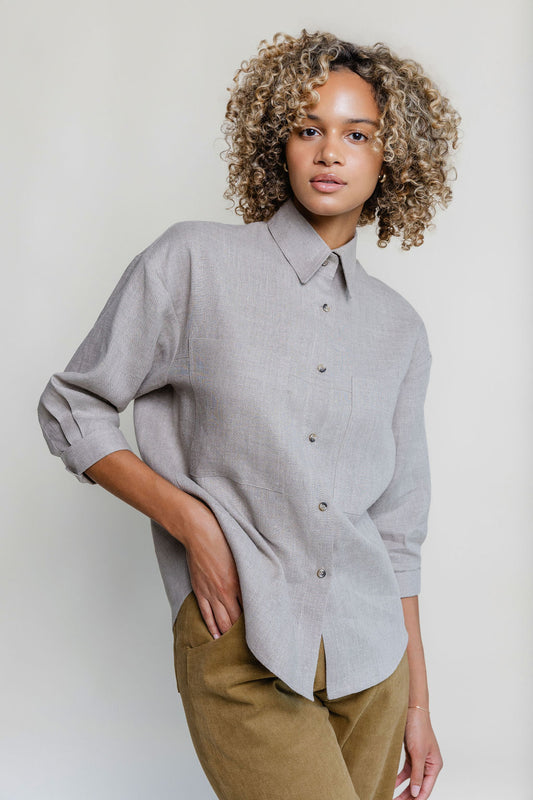 Sandra Blouse in Linen